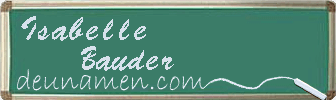 Isabelle Bauder Visitenkarte